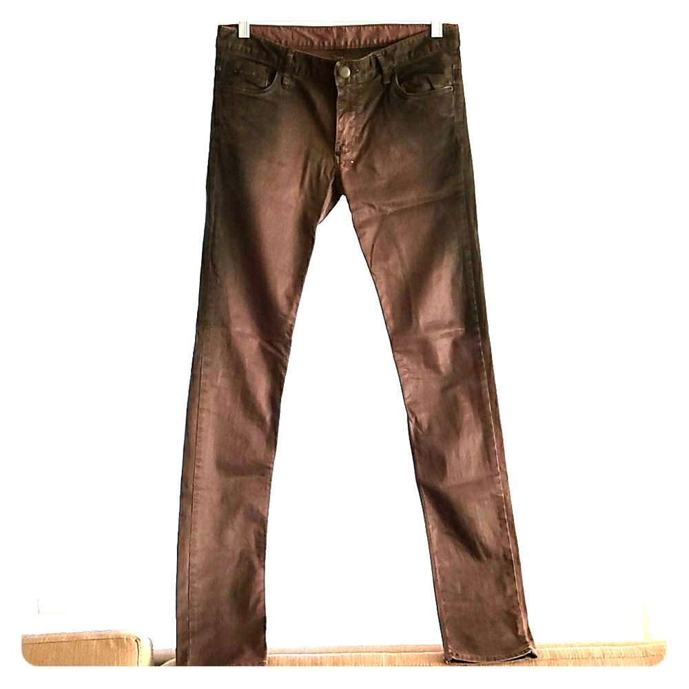 Blue Notch low jeans black purple Japanese denim